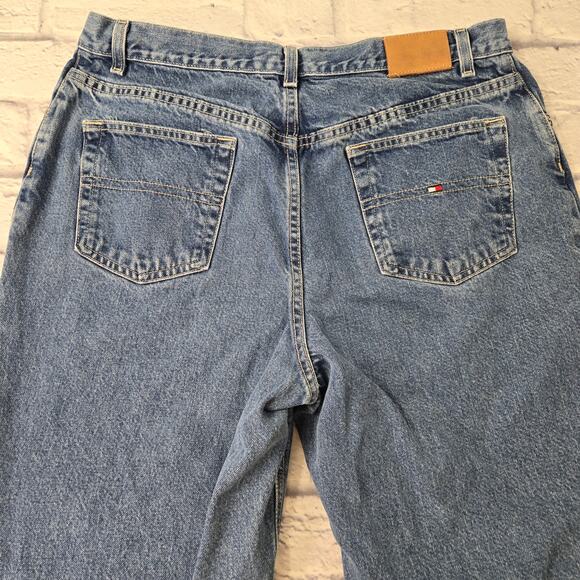 Vintage 2002 Tommy Hilfiger Women's Tapered Jeans size 16 - Picture 5 of 16